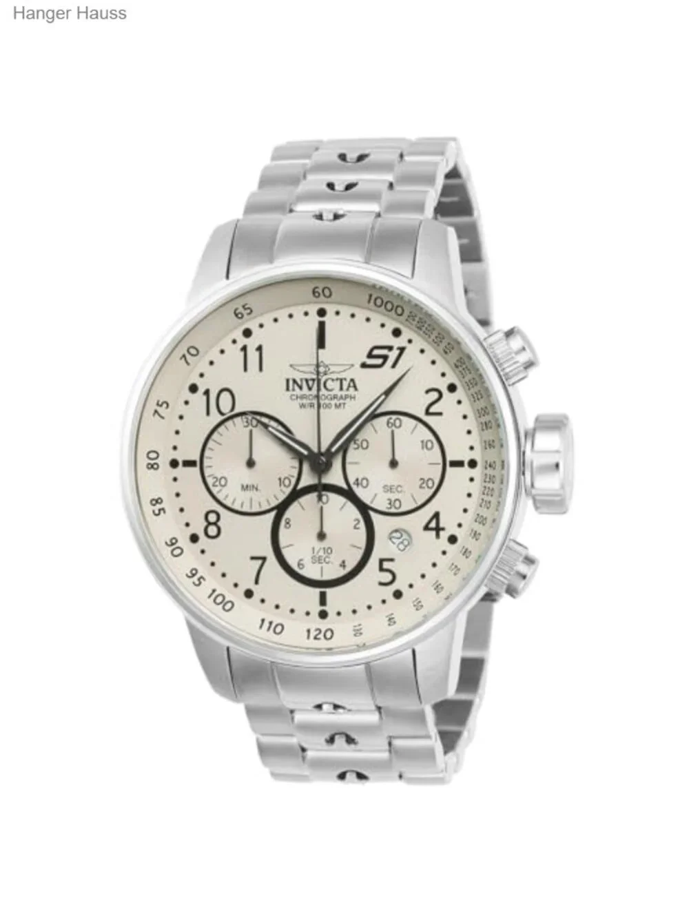 Men's Stainless Steel Chronograph Quartz Wrist Watch 49mm